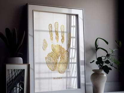 Foil Handprint Print