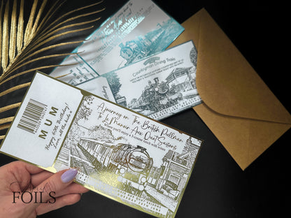 Train Journey Foil Ticket