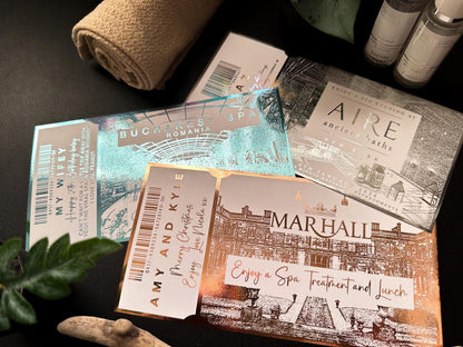 Spa Day Foil Ticket