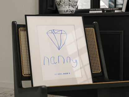 Your Child's Drawing in Foil